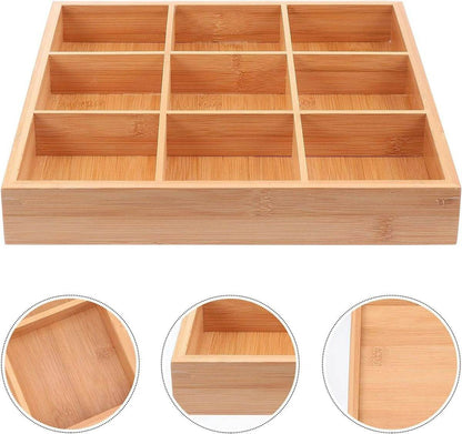 Universal Wooden Organiser (9 Compartment) - DMC Wholesale