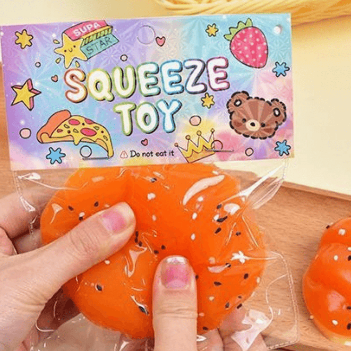 Stretch Croissant Squeeze Toy (Each) - DMC Wholesale