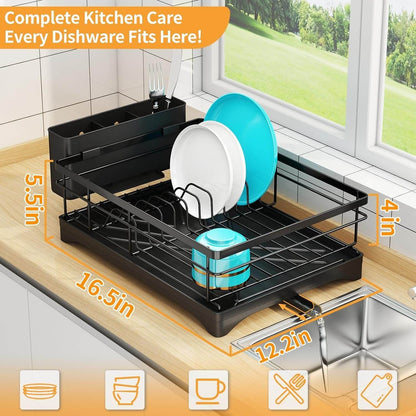 Dish Drying Rack With Drainage Spout - DMC Wholesale