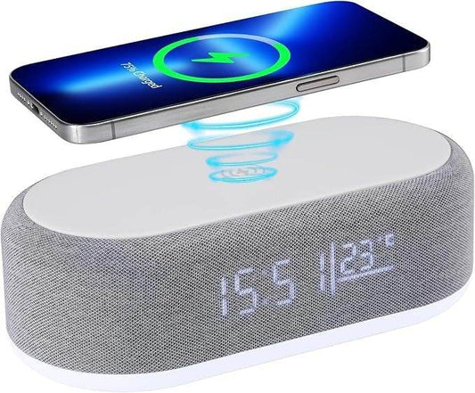 Multifunctional Wireless Charging Digital Clock - DMC Wholesale