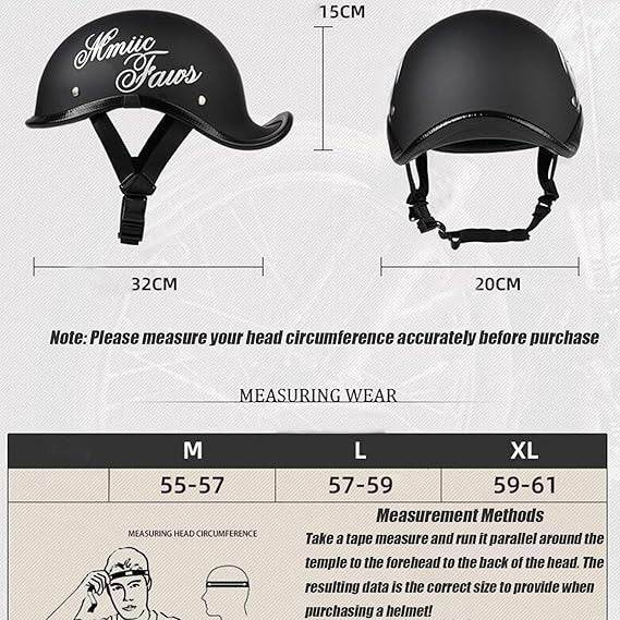 Retro Motorcycle Half Helmet - DMC Wholesale