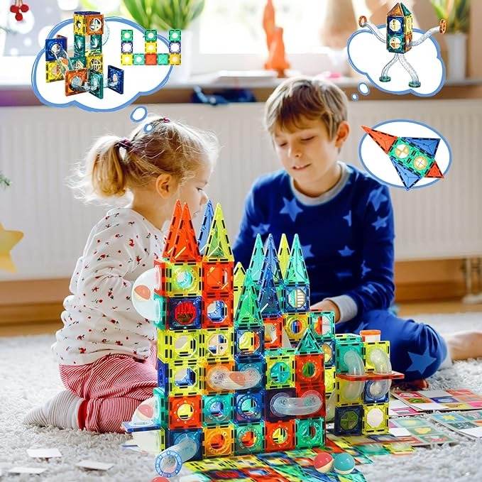 LED Magnetic Building Blocks (73 pcs) - DMC Wholesale
