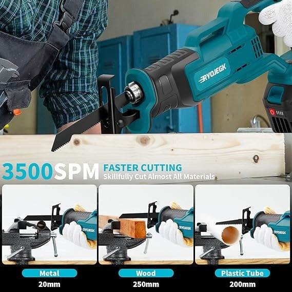 Brushless Reciprocating Saw (21V)(2 Batteries) - DMC Wholesale