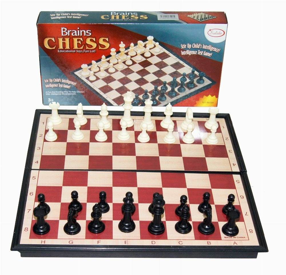 Brains Magnetic Chess Set with Foldable Chessboard - DMC Wholesale