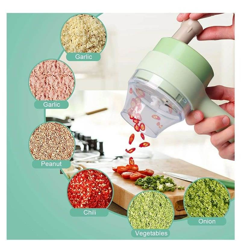 4in1 Electric Handheld Vegetable Cutter - DMC Wholesale
