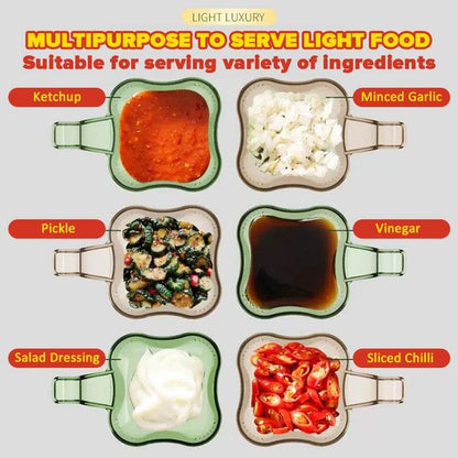 Dipping Serving Plates (6 pcs)(Green) - DMC Wholesale