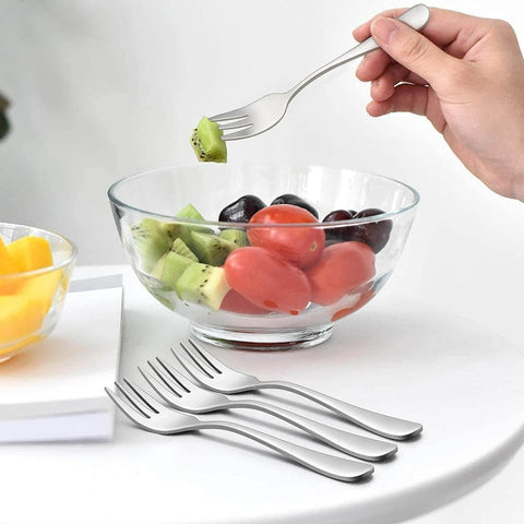 Stainless Steel Cake Fork Set (6 pcs) - Alt View