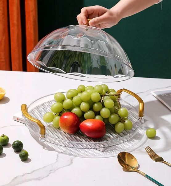 Acrylic Clear Round Serving Tray (31cm)