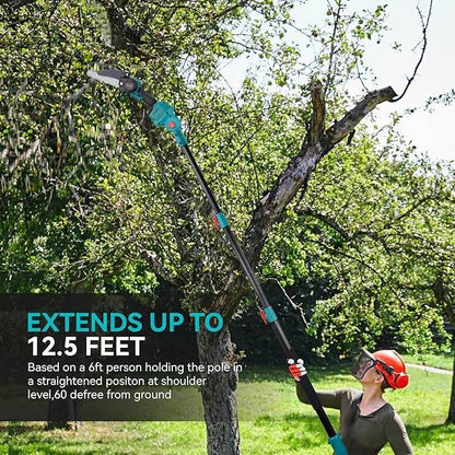 4in1 Cordless Pole Mini Saw And Pruning Shear (2x48v Batteries) - DMC Wholesale