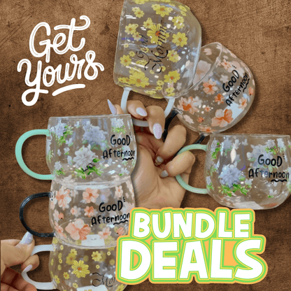 Single Wall Glass Mug (6 pcs) - DMC Wholesale