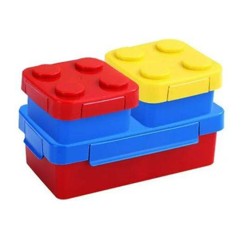Building Block Stackable Lunch Box Set - Alt View