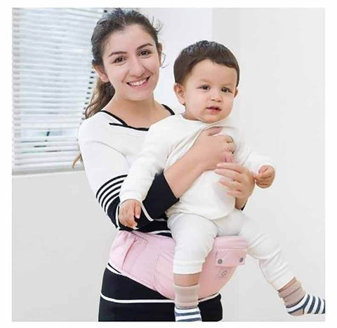Lightweight Breathable Baby Carrier with Hip Seat - Alt View