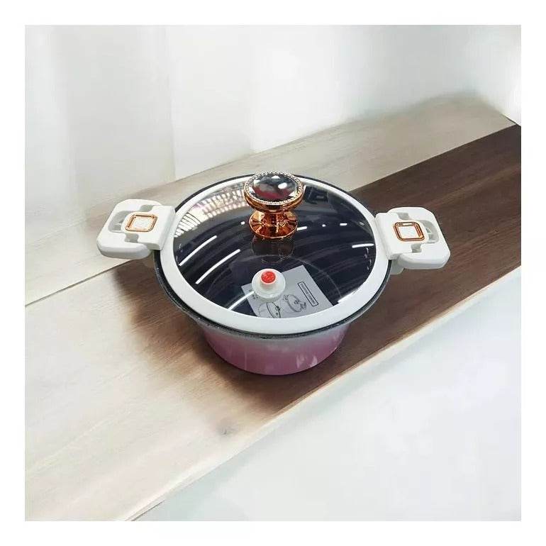 Pressure Cooker (4.5L)(Pink) - DMC Wholesale