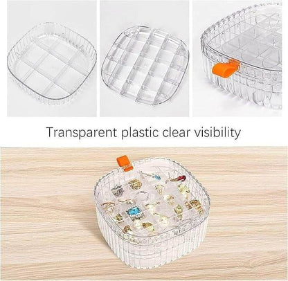 Transparent Jewellery Tray Organiser (3 Layers) - DMC Wholesale