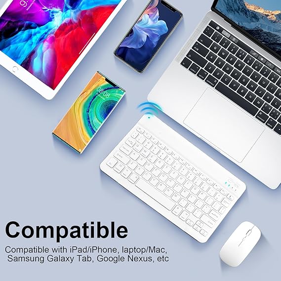Mini Wireless Portable Bluetooth Keyboard (Keyboard Only)