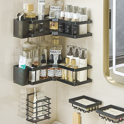 Stainless Steel Partitioned Shower Rack (7 pcs)