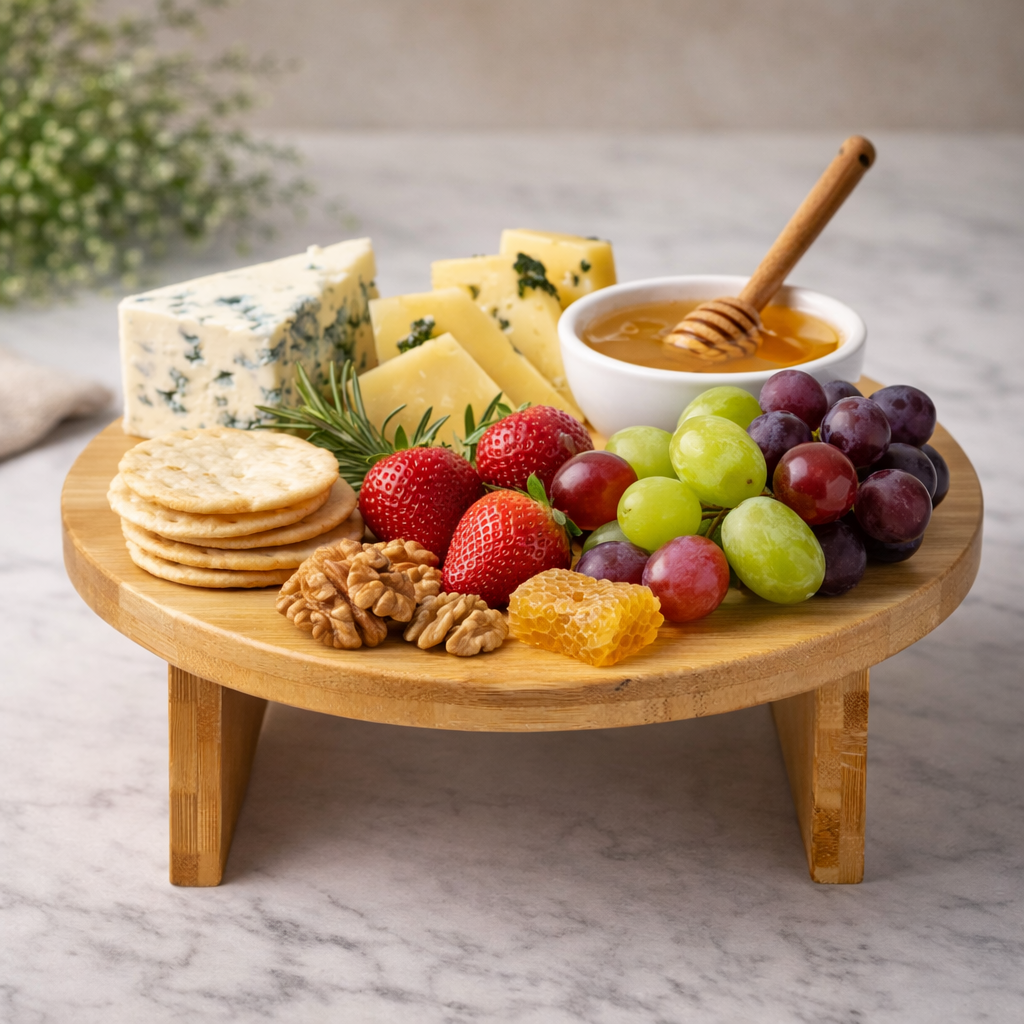 Round Bamboo Display Stand (29cm)