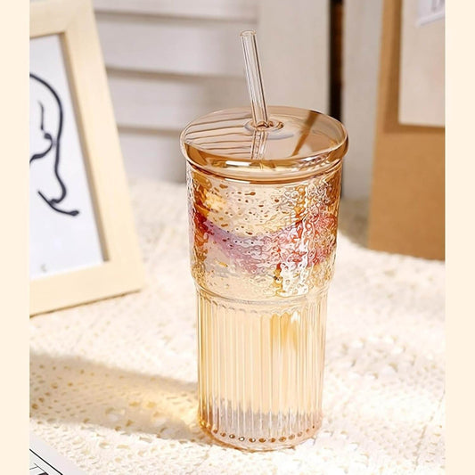 Sculptural Rippled Glass Tumbler(600ml)(Each) - DMC Wholesale