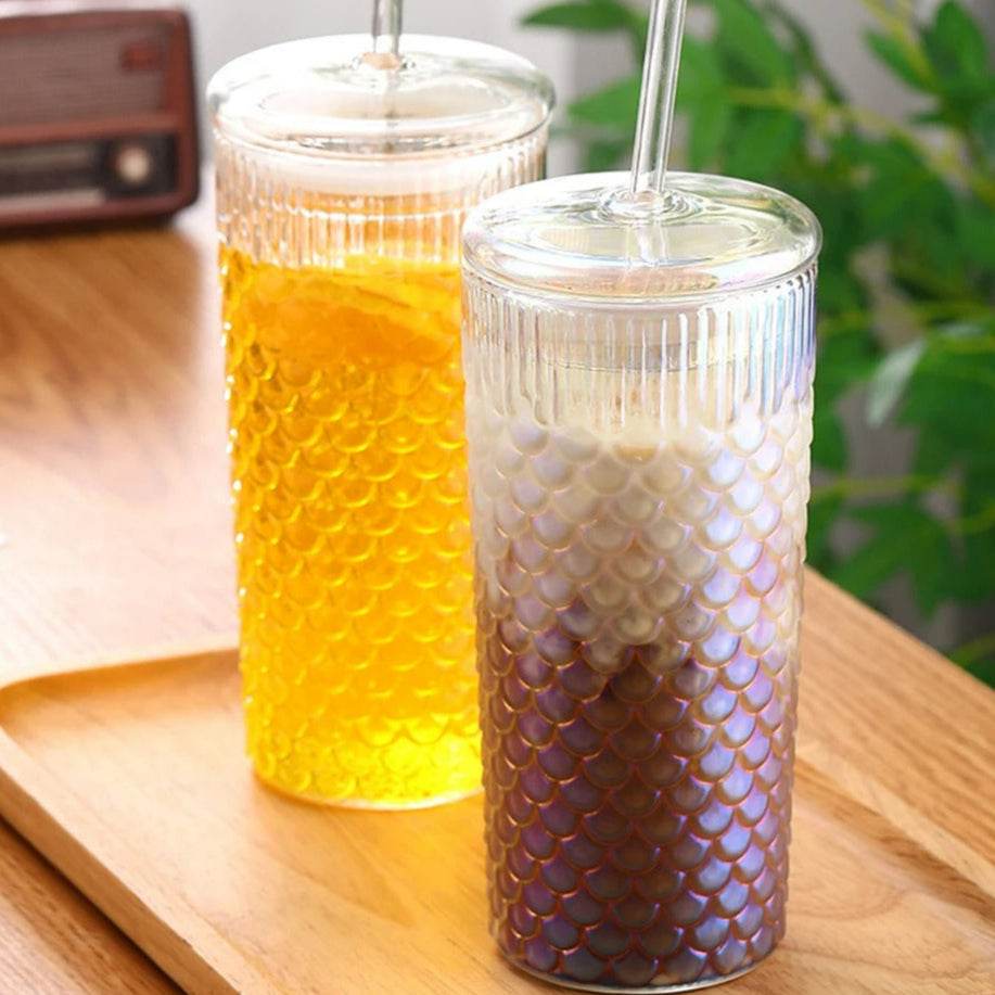 Clear Wavy Glass Tumbler (600ml)(Each) - DMC Wholesale