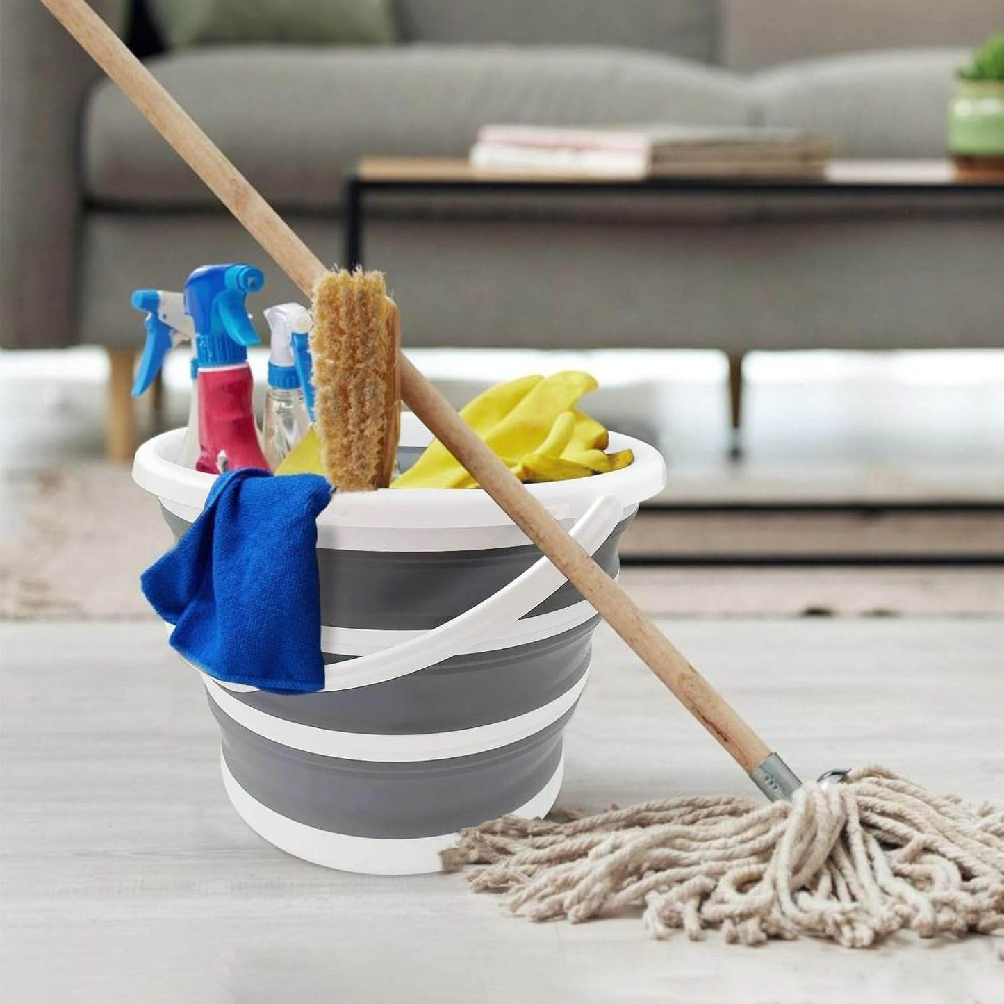 Collapsible Bucket With Handle (10L) - DMC Wholesale