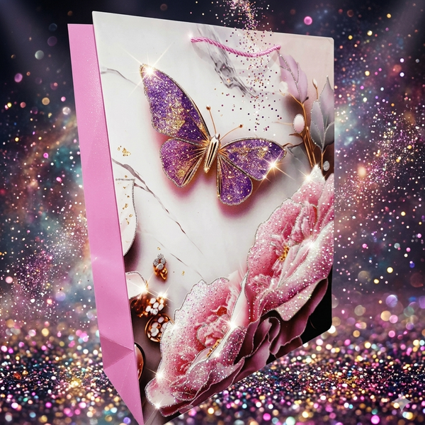 Cosmic Butterfly & Sparkling Bloom Luxe Keepsake Gift Bag (Shimmer Collection) (Copy)