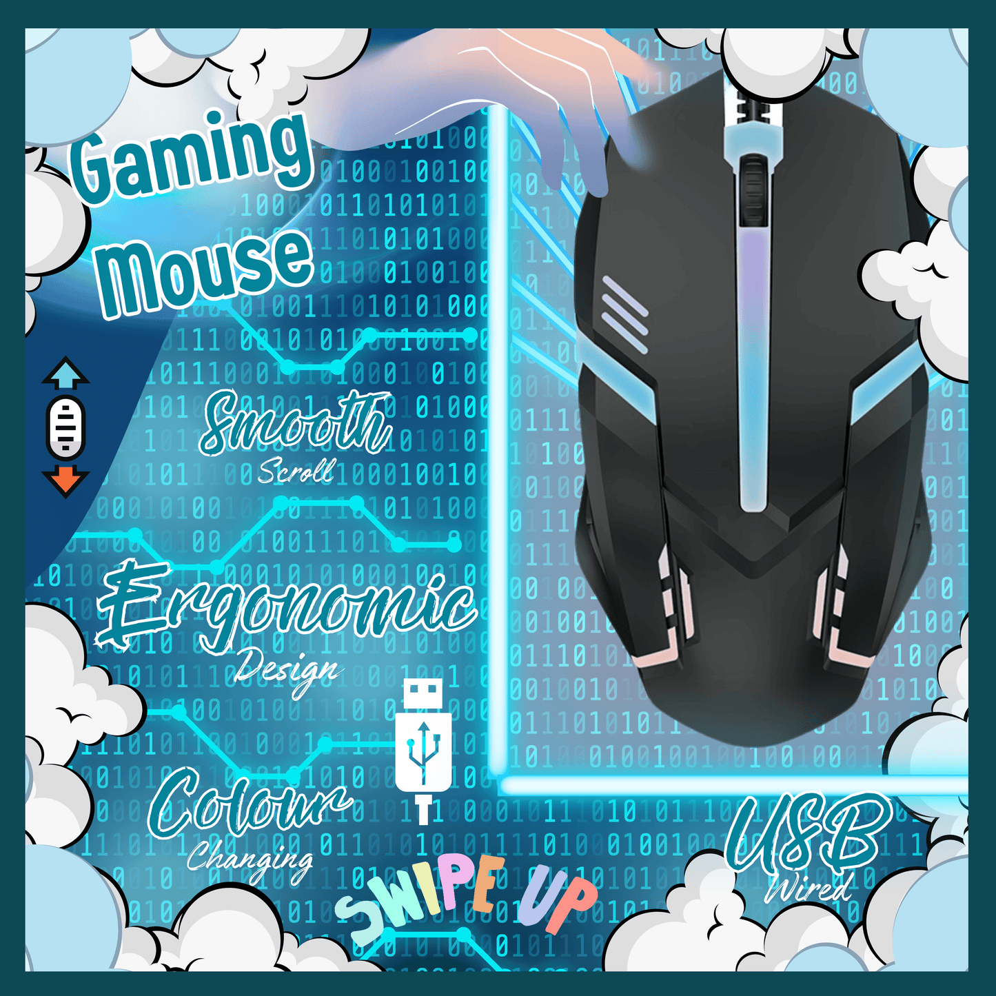 Backlight Wired Gaming Mouse - DMC Wholesale