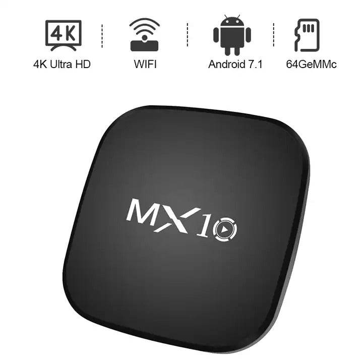MX10 4K Android TV box ReceIver - DMC Wholesale