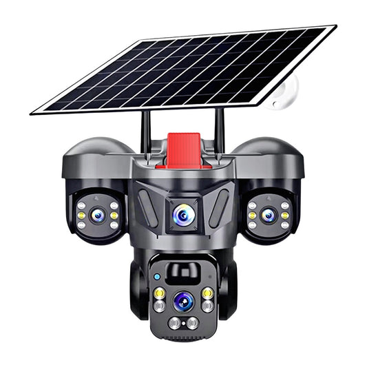 Triple Lens Camera WiFi Solar Security PTZ Camera