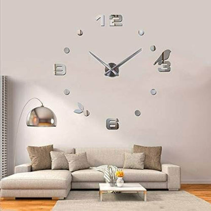 DIY Modern Bird 3D Wall Clock (Silver)(80-90cm) - DMC Wholesale