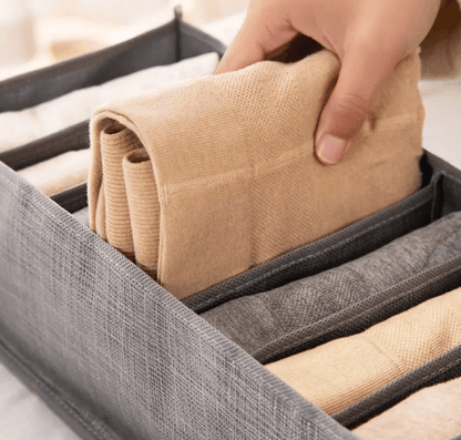 Partitioned Collapsible Cloth Storage Organiser Set (3 pcs) - DMC Wholesale