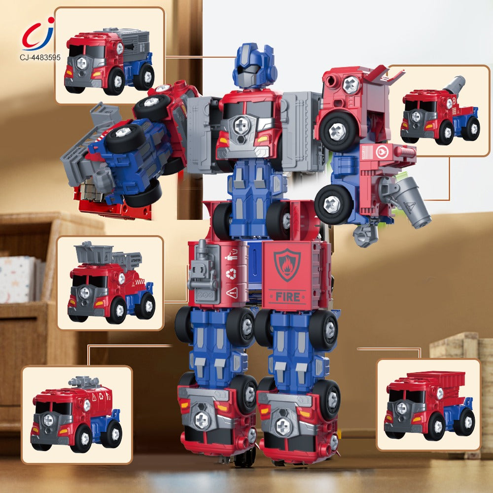 5 in 1 Diy Deformation Model Car