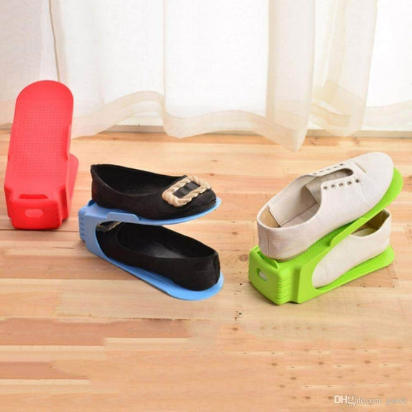 Plastic Integrated Double Grid Shoe Stacker Seet (4 pcs)