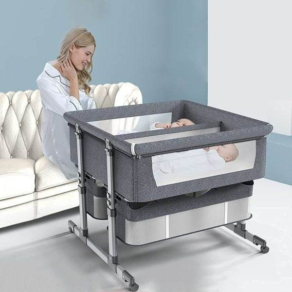 Twins Baby Crib Bedside Baby Cot - DMC Wholesale