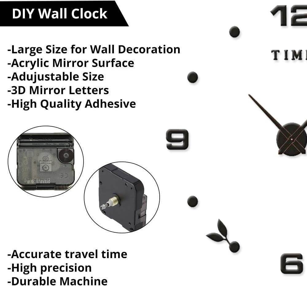 DIY Modern Bird 3D Wall Clock (Black)(60-70cm) - DMC Wholesale