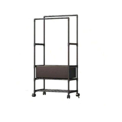 Household Coat Rack on Wheels (Black)