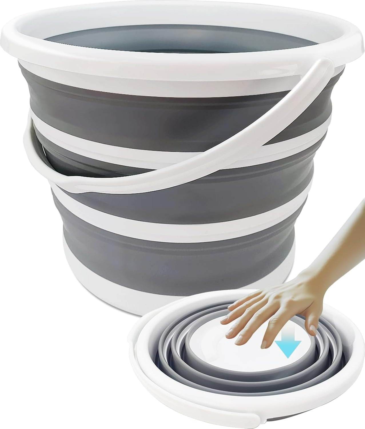 Collapsible Bucket With Handle (10L) - DMC Wholesale