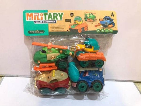 DIY Military Disassembly Trucks Toys - Alt View