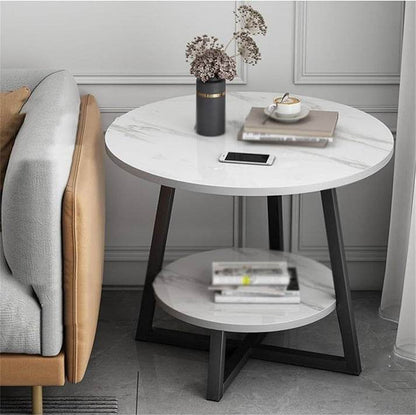 Luxury Super Sturdy Side Table (2 tier)(40x40x55 cm) - DMC Wholesale