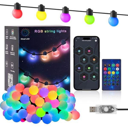 Smart RGB Outdoor String Lights (10m) - DMC Wholesale
