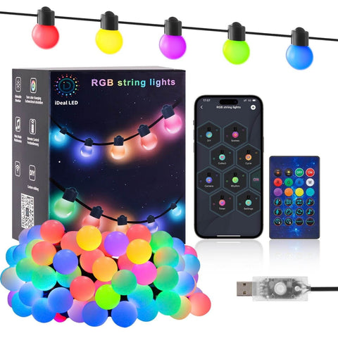 Smart RGB Outdoor String Lights (5m)