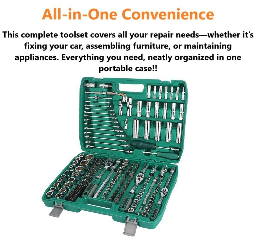 Compact Organised Multipurpose Tool Set (216 Pcs) - DMC Wholesale