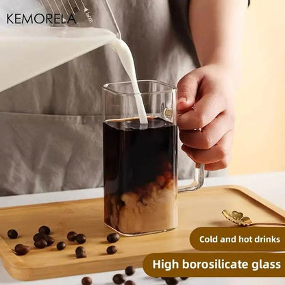 Colour-Tinted Glass Tumbler With Wooden Lid (380ml)(Each) - DMC Wholesale