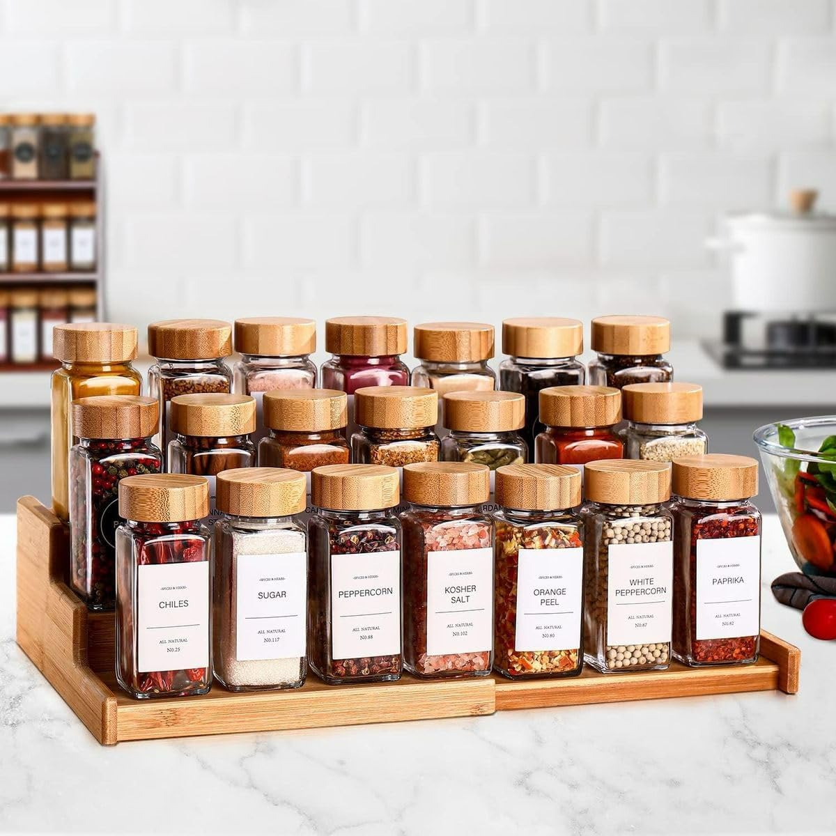 Spice Jar Containers Set (120ml)(24 pcs)