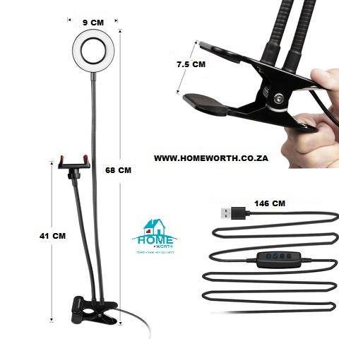 Live Stream Cellphone Stand With Light - DMC Wholesale