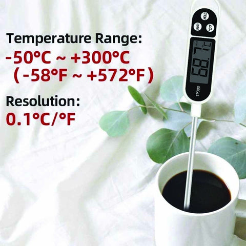Stainless Steel Digital Cooking Thermometer - Alt View