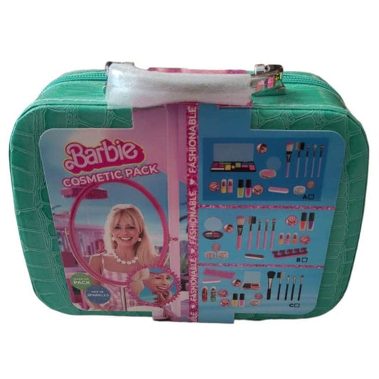 Barbie Pretend Play Make-Up Cosmetics Kit (Green) - DMC Wholesale