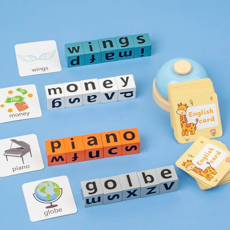 Wooden Letter Cognitive Challenge Word Game