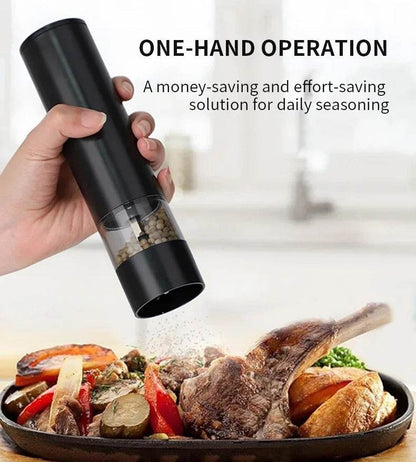 USB Rechargeable Electric Salt and Pepper Grinder Set - DMC Wholesale
