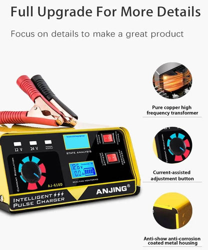 Car Battery Charger (12V)(24V) - DMC Wholesale