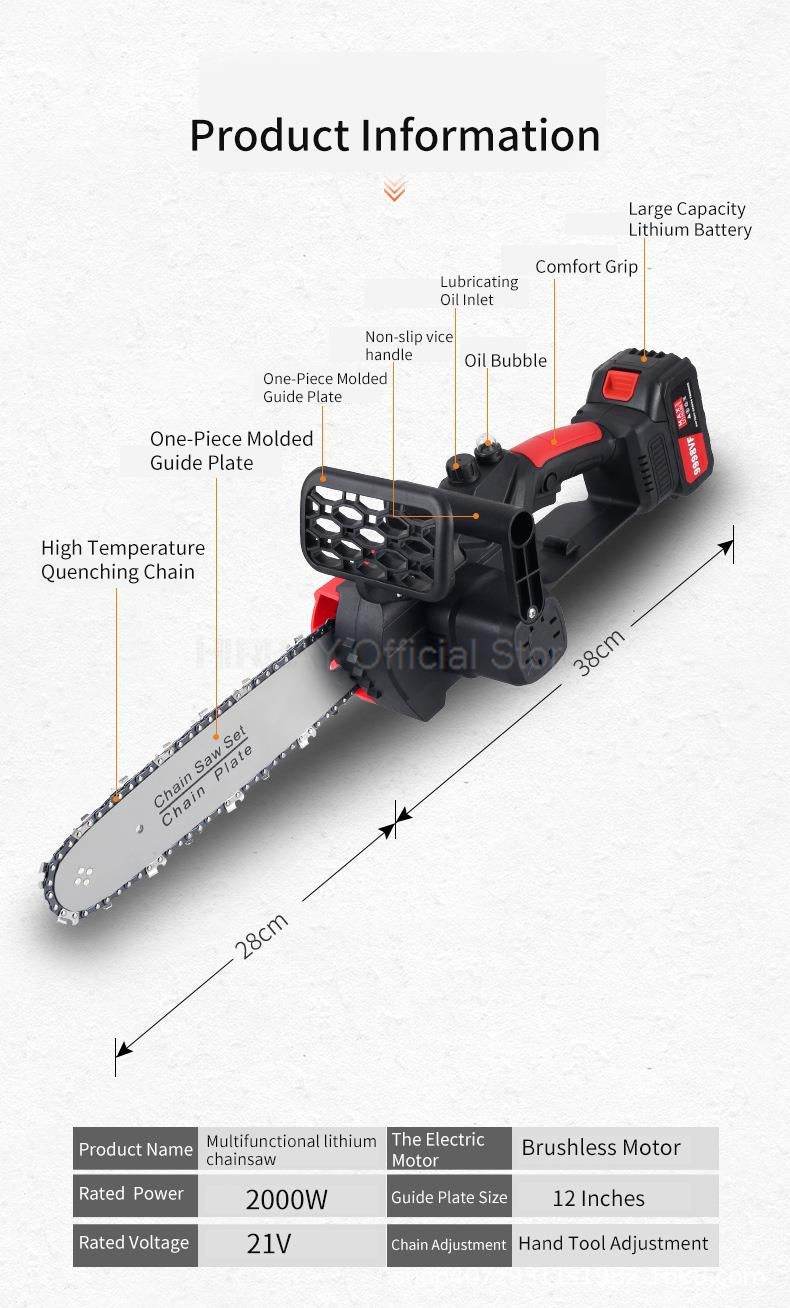 Mini Electric Chain Saw (12 Inch) - DMC Wholesale